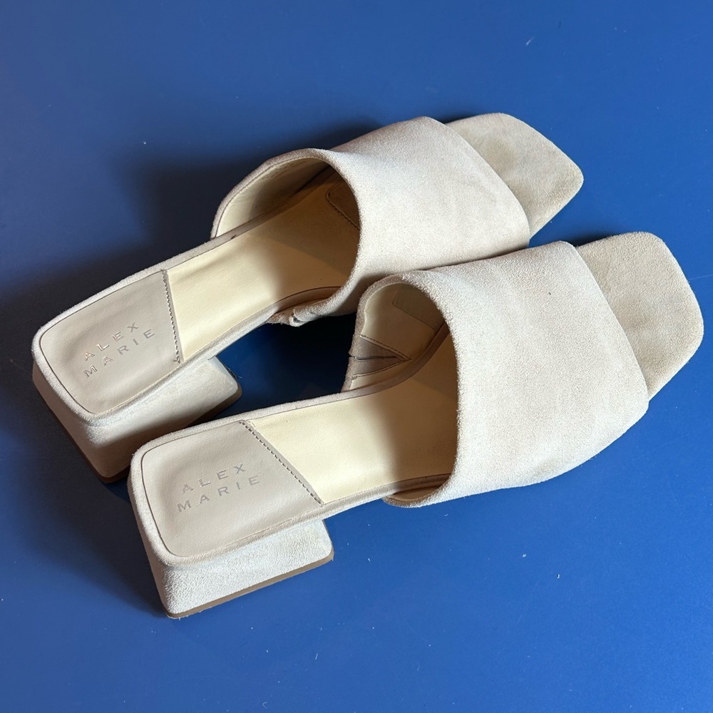 Alex Marie Cream Slide Sandals